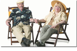 retirement people on chairs