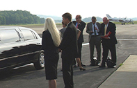 Corporate travel limo service