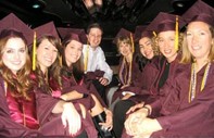 Graduation limousine service