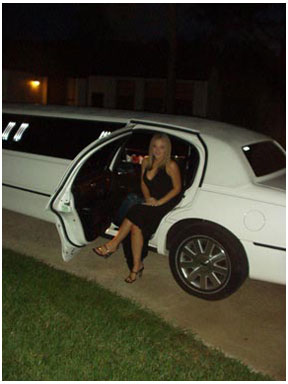 white limo for homecomming